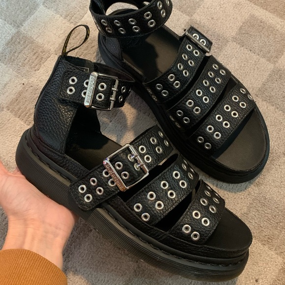 Dr Martens Clarissa II quad eyelet leather sandals - Picture 3 of 9